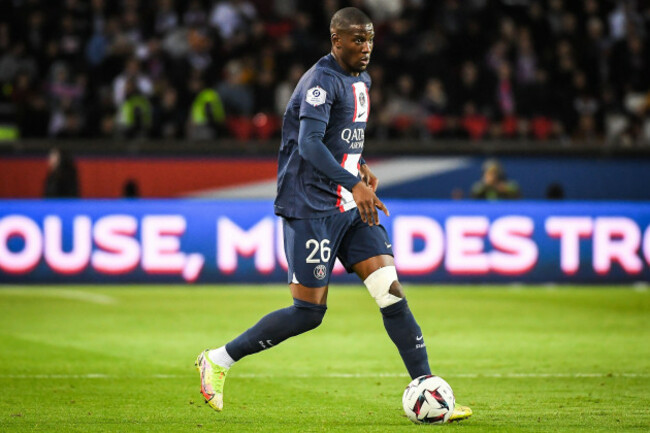 january-11-2023-paris-france-france-nordi-mukiele-of-psg-during-the-ligue-1-match-between-paris-saint-germain-psg-and-angers-sco-at-parc-des-princes-stadium-on-january-11-2023-in-paris-france