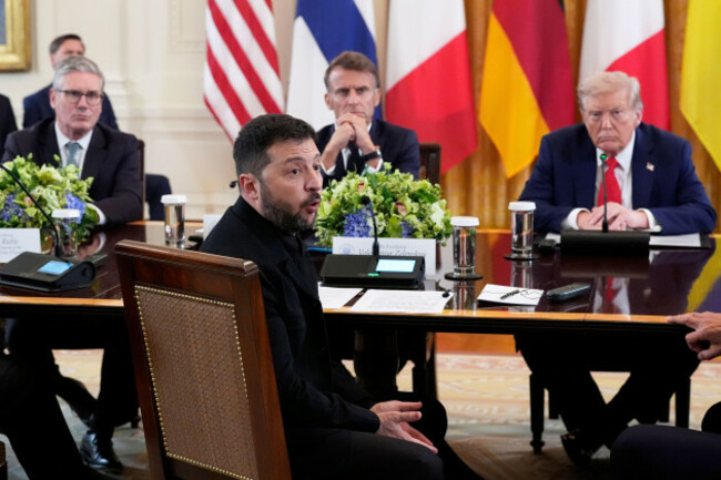 ukraines-president-volodymyr-zelenskyy-speaks-as-british-prime-minister-keir-starmer-seated-from-background-left-frances-president-emmanuel-macron-and-president-donald-trump-listen-during-a-meetin