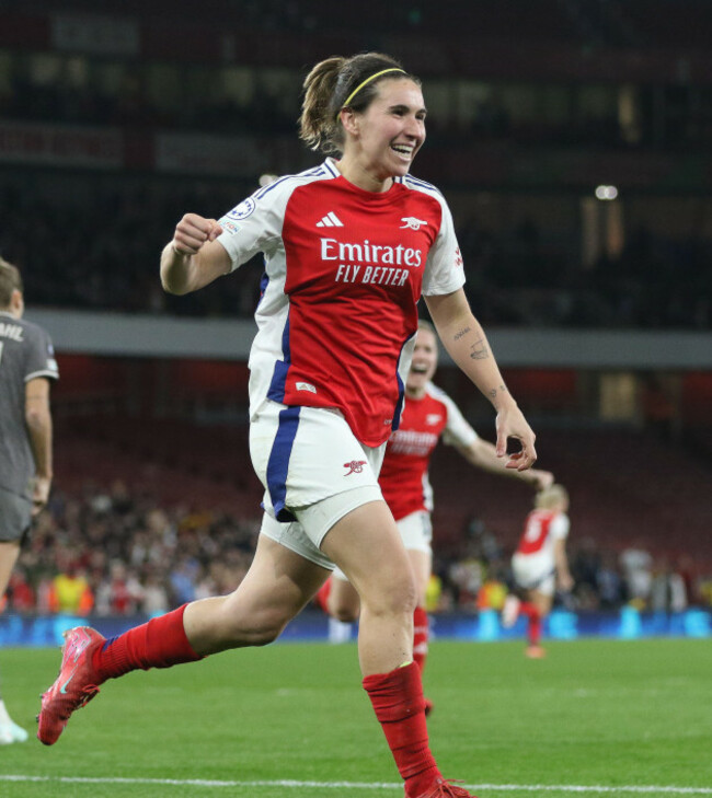 mariona-caldentey-celebrating-her-goal-against-real-madrid-during-the-uefa-womens-champions-league-quarter-final-2nd-leg-match-between-arsenal-and-real-madrid-at-the-emirates-stadium-london-on-wedne