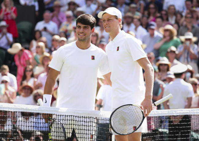 carlos-alcaraz-esp-and-jannik-sinner-ita-posing-at-the-net-before-the-start-of-the-finals-ot-the-2025-wimbledon-championships-london-england-un