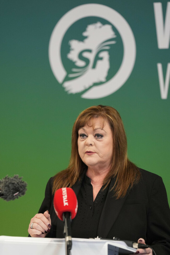 sinn-fein-representative-councillor-ann-graves-during-a-press-conference-on-housing-at-teachers-club-in-dublin-picture-date-saturday-november-23-2024