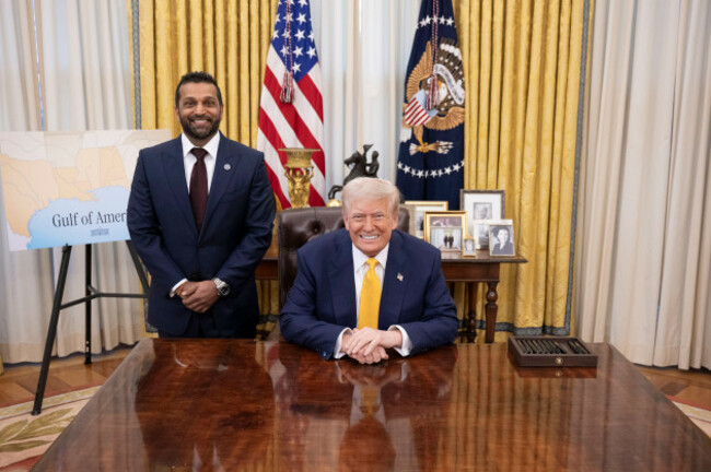 washington-united-states-21st-feb-2025-u-s-president-donald-trump-poses-with-the-new-fbi-director-kash-patel-at-the-oval-office-of-the-white-house-february-21-2025-in-washington-dc-credit-dan