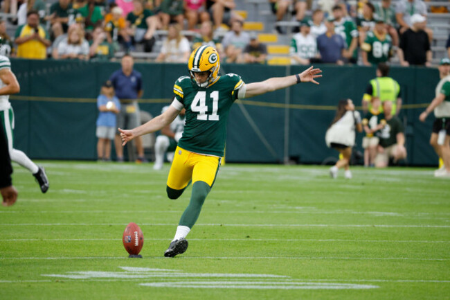 green-bay-packers-place-kicker-mark-mcnamee-a-during-a-preseason-nfl-football-game-saturday-aug-9-2025-in-green-bay-wis-ap-photomike-roemer
