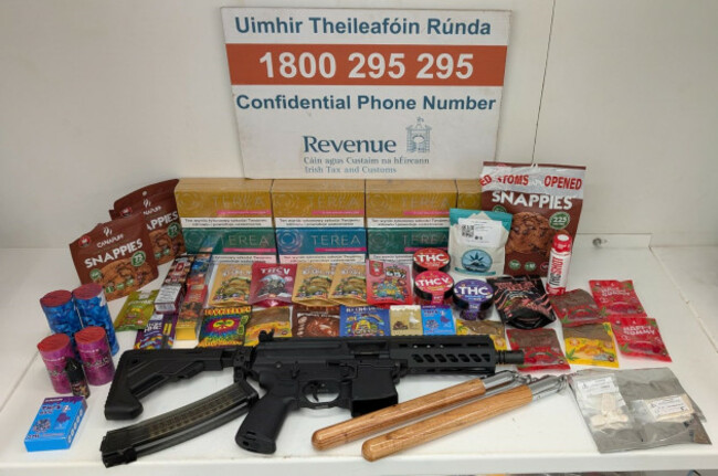 Image 3 - seized illicit drugs weapons and tobacco products