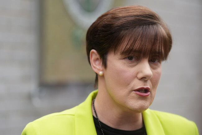 minister-for-education-norma-foley-during-a-visit-to-ardscoil-ris-in-dublin-for-the-start-of-the-free-schoolbooks-scheme-for-junior-cycle-students-picture-date-wednesday-august-21-2024