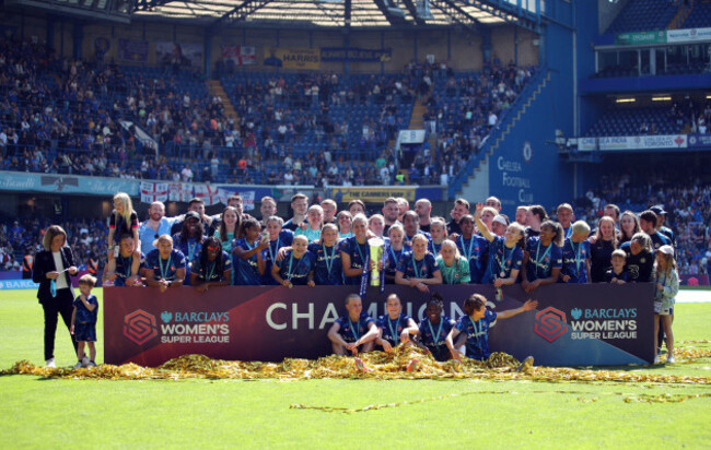 chelsea-lift-the-barclays-womens-super-league-trophy-during-the-barclays-womens-super-league-match-at-stamford-bridge-london-picture-date-saturday-may-10-2025