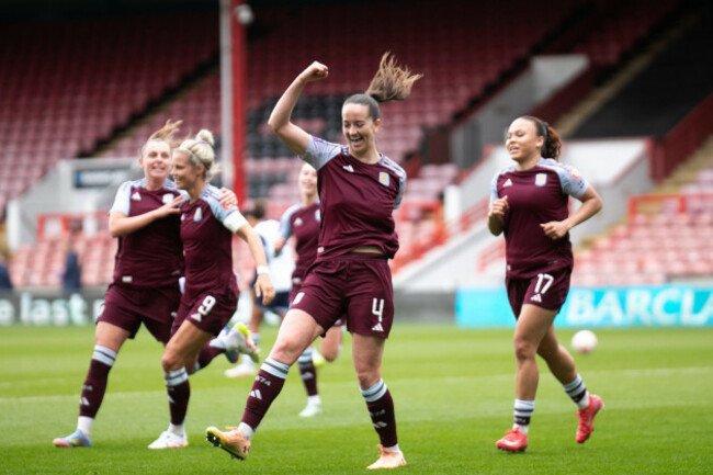 london-england-april-20-anna-patten-of-aston-villa-women-during-the-barclays-womens-super-league-match-between-tottenham-hotspur-women-and-aston-villa-women-at-brisbane-road-stadium-on-april-20