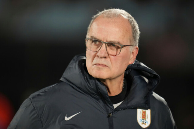 uruguays-coach-marcelo-bielsa-waits-for-the-beginning-of-the-world-cup-2026-qualifying-soccer-match-against-peru-in-montevideo-uruguay-thursday-sept-4-2025-ap-photomatilde-campodonico