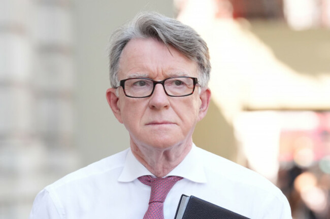 uk-ambassador-to-the-us-lord-peter-mandelson-arrives-at-the-cabinet-office-in-central-london-prime-minister-sir-keir-starmer-has-called-an-emergency-cobra-committee-today-to-discuss-the-security-sit