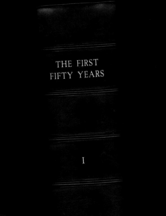 First Fifty Years - pstein birthday book