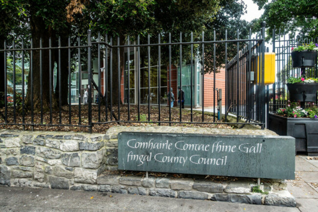 sign-for-the-offices-of-fingal-county-council-in-dublinireland