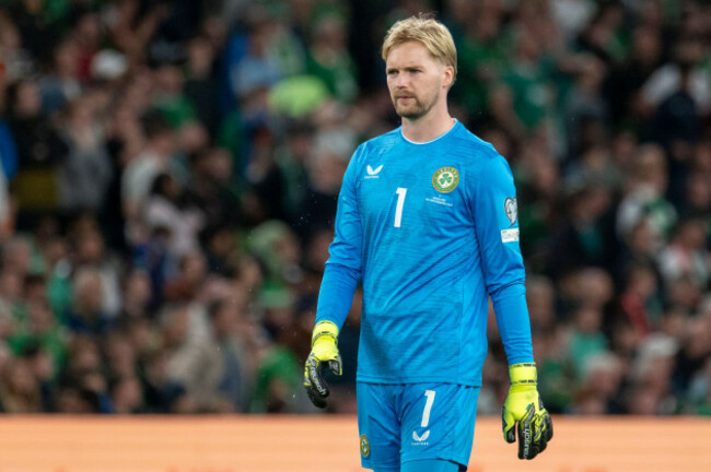 dublin-republic-of-ireland-06th-sep-2025-caoimhin-kelleher-of-ireland-during-the-fifa-world-cup-2026-european-qualifier-group-f-match-between-republic-of-ireland-and-hungary-at-aviva-stadium-in-du