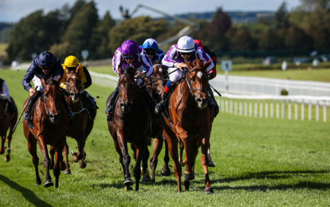 precise-ridden-by-ronan-whelan-comes-home-to-win-the-moyglare-stud-stakes-at-curragh-racecourse-ireland-picture-date-sunday-september-14-2025
