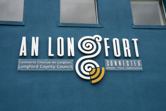 longford-town-county-longford-ireland-13th-september-2023-signage-at-front-of-longford-county-council