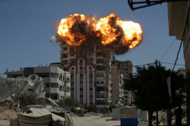flames-erupt-from-a-building-following-an-israeli-military-strike-in-gaza-city-sunday-sept-14-2025-ap-photoyousef-al-zanoun