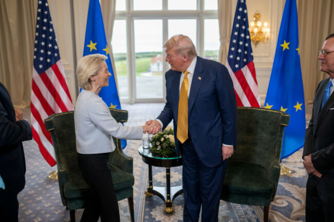 turnberry-scotland-uk-27th-july-2025-president-donald-j-trump-participates-in-a-bilateral-with-the-president-of-the-european-commission-ursula-von-der-leyen-at-the-trump-turnberry-golf-course-in