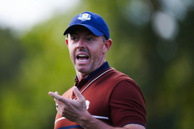 rory-mcilroy-of-team-europe-during-the-morning-foursomes-on-day-two-of-the-ryder-cup-at-the-bethpage-black-course-farmingdale-new-york-picture-date-saturday-september-27-2025