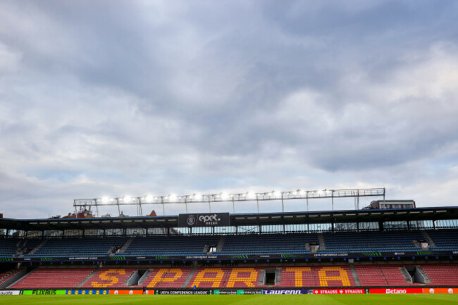 a-view-of-stadion-letna-ahead-of-rovers-squad-training