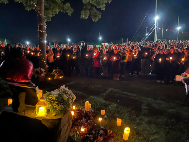people-attend-a-vigil-at-stonetown-community-walking-track-in-louth-for-mark-and-louise-oconnor-and-their-son-evan-whose-bodies-were-found-at-the-familys-home-in-dromgowna-on-monday-morning-robert