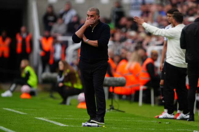 nottingham-forest-manager-ange-postecoglou-reacts-on-the-touchline-during-the-premier-league-match-at-st-james-park-newcastle-upon-tyne-picture-date-sunday-october-5-2025