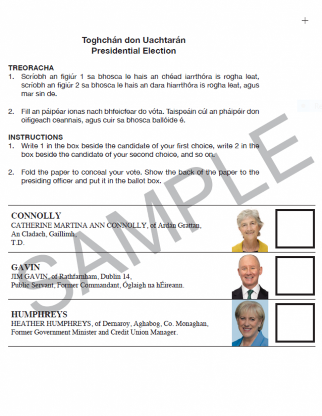 Sample ballot 2025