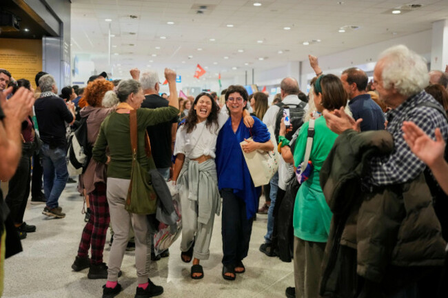 activists-arrive-at-the-eleftherios-venizelos-international-airport-in-athens-monday-oct-6-2025-after-being-deported-from-israel-for-taking-part-in-a-gaza-bound-aid-flotilla-ap-photopetros-gian
