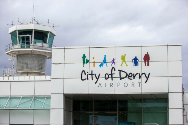 sign-for-the-city-of-derry-airport-picture-date-tuesday-april-4-2023