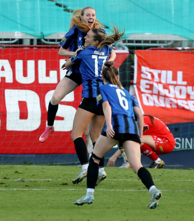kelly-brady-and-madison-gibson-celebrate-thier-sides-second-goal