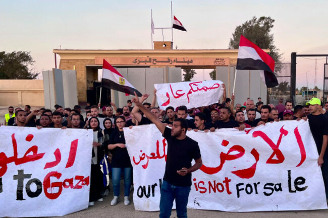 egyptian-volunteers-shout-anti-israel-slogans-at-the-rafah-crossing-port-egypt-wednesday-oct-18-2023-ap-photoomar-aziz