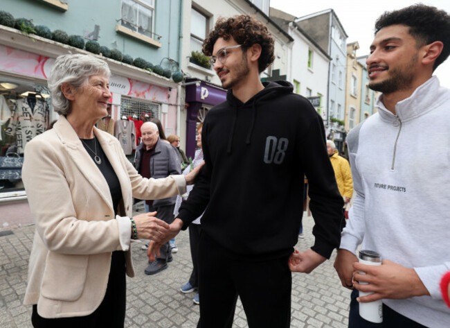 931Catherine Connolly canvassing in Waterford City_90735856