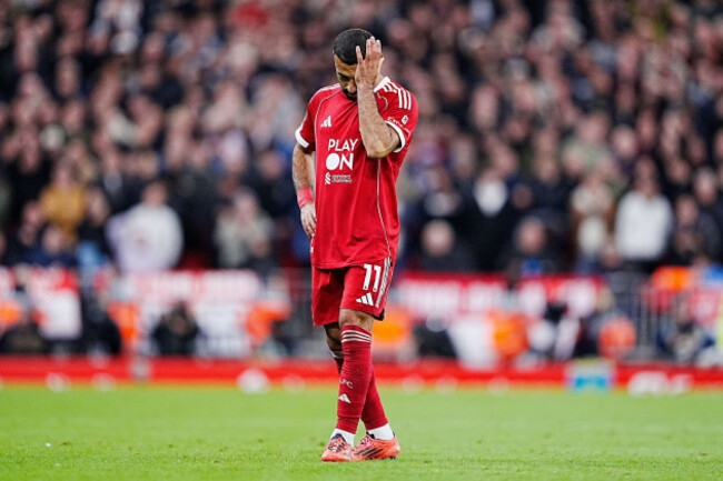 liverpools-mohamed-salah-reacts-during-the-premier-league-match-at-anfield-liverpool-picture-date-sunday-october-19-2025