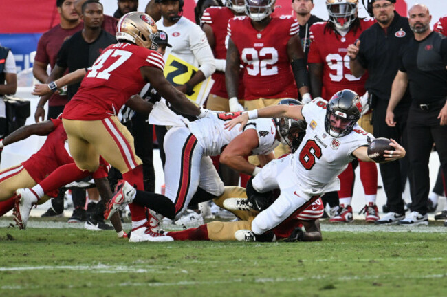 tampa-bay-buccaneers-quarterback-baker-mayfield-6-reaches-to-convert-a-first-down-against-the-san-francisco-49ers-during-the-second-half-of-an-nfl-football-game-in-tampa-fla-sunday-oct-12-2025