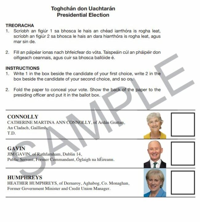 sample ballot