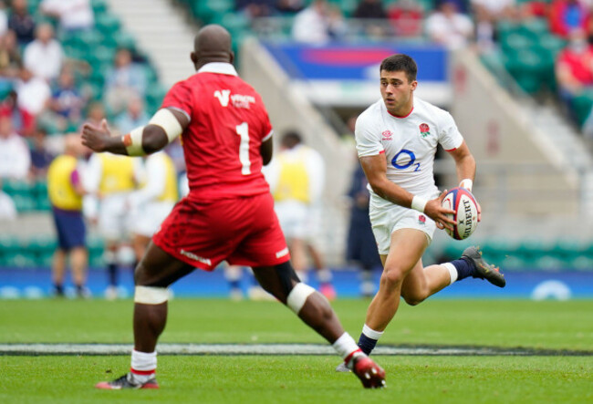 england-centre-dan-kelly-makes-a-break-during-the-england-v-rugby-canada-match-on-saturday-july-10-2021-at-twickenham-stadium-middlesex-united-kingdom-steve-flynnimage-of-sportsipa-usa