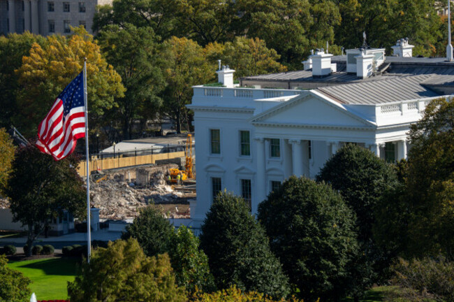 washington-dc-usa-23rd-oct-2025-the-east-wing-of-the-white-house-has-now-been-completely-removed-from-the-white-house-on-october-23-2025-the-demolition-is-part-of-u-s-president-donald-trumps