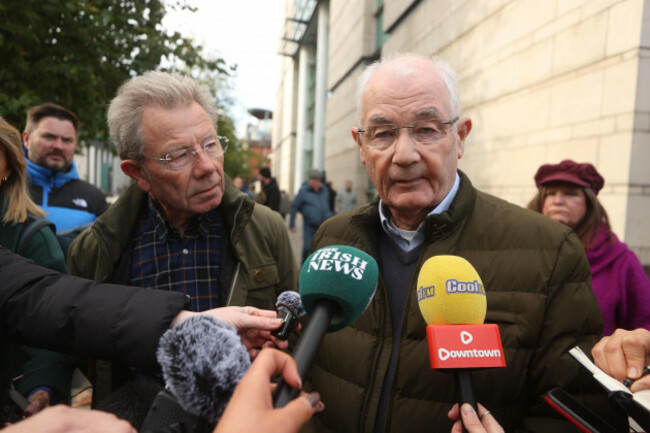 joe-left-and-mickey-mckinney-brothers-of-bloody-sunday-victim-william-mckinney-speak-to-the-media-outside-belfast-crown-court-where-former-paratrooper-known-as-soldier-f-has-been-found-not-guilty