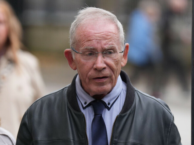 joe-friel-a-survivor-of-bloody-sunday-leaves-belfast-crown-court-after-giving-evidence-at-the-trial-of-a-former-paratrooper-accused-of-the-murder-of-two-men-on-bloody-sunday-soldier-f-who-cannot