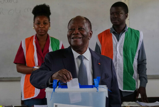 ivory-coast-president-alassane-ouattara-casts-his-vote-at-a-polling-station-during-the-presidential-elections-in-abidjan-ivory-coast-saturday-oct-25-2025-ap-photomisper-apawu