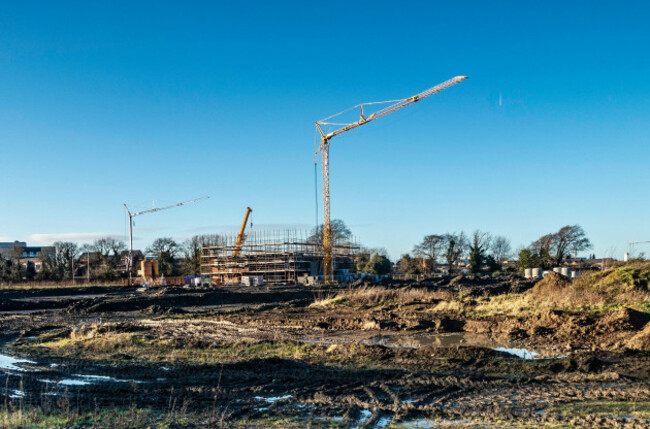 a-building-site-with-in-west-dublin-ireland-with-tower-cranes-and-building-framework-in-early-development-stage