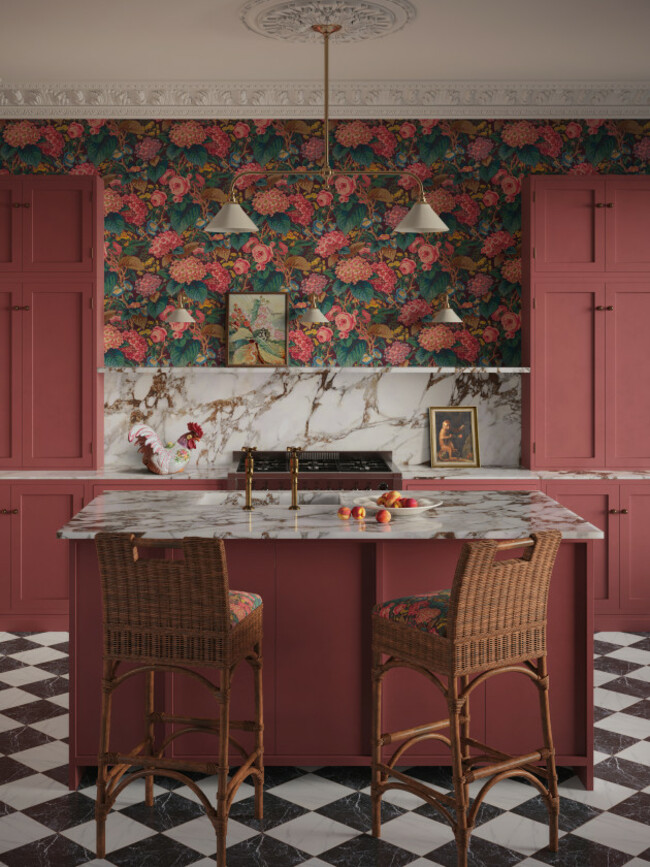 DIVINE SAVAGES THE BRAMBLES 'MULBERRY' WALLPAPER LIFESTYLE 31