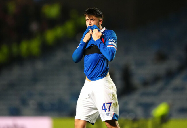 rangers-mikey-moore-reacts-following-the-uefa-europa-league-match-at-ibrox-stadium-glasgow-picture-date-thursday-november-6-2025