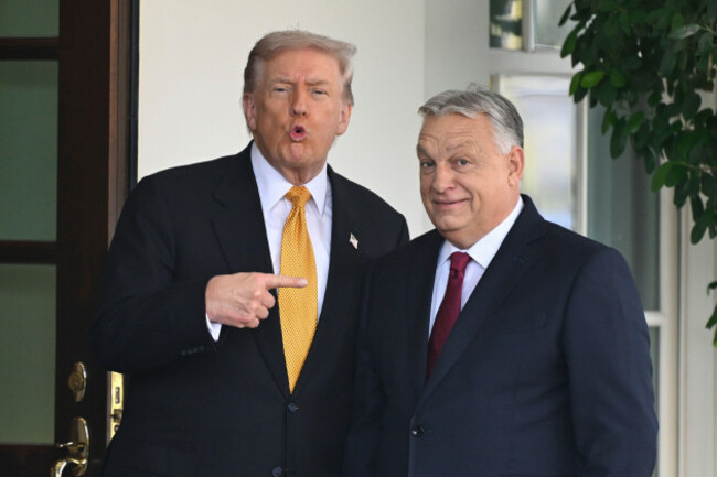 president-donald-trump-left-greets-hungarys-prime-minister-viktor-orban-at-the-white-house-friday-nov-7-2025-in-washington-ap-photojohn-mcdonnell