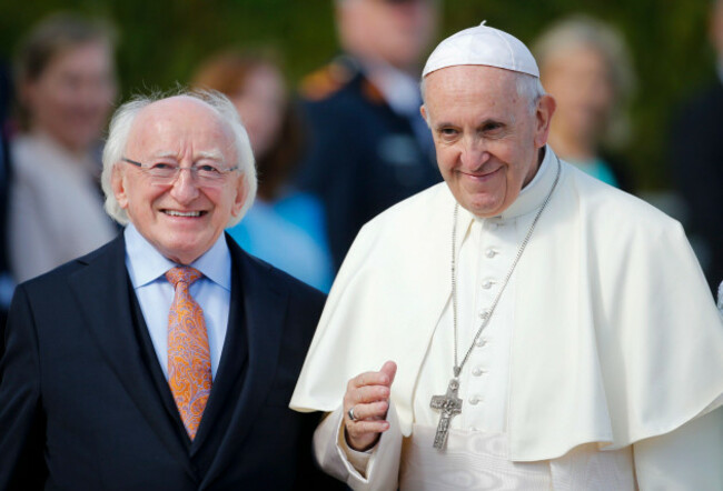 pope-francis-right-is-flanked-by-irish-president-michael-d-higgins-upon-his-arrival-at-the-presidential-residence-in-dublin-ireland-saturday-aug-25-2018-pope-francis-is-on-a-two-day-visit-to