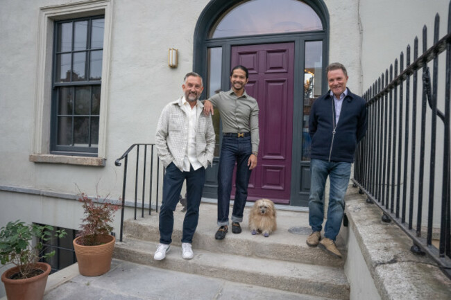 Heat My Home Episode 2 Myles Kenny Ashley Cortez and presenter Kieran McCarthy Landscape