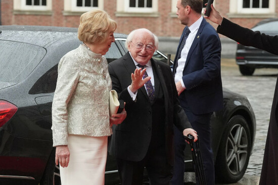 former-president-michael-d-higgins-and-his-wife-sabina-arriving-at-dublin-castle-for-the-inauguration-of-catherine-connolly-as-irelands-10th-president-picture-date-tuesday-november-11-2025