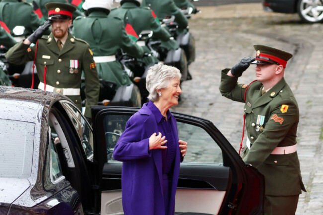 irelands-president-elect-catherine-connolly-arrives-for-the-inauguration-ceremony-in-dublin-tuesday-nov-11-2025-ap-photopeter-morrison