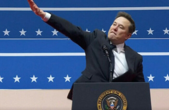 Musk Nazi salute