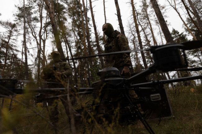ukrainian-servicemen-set-up-a-poseidon-drone-before-flying-it-towards-russian-troop-positions-at-an-undisclosed-location-near-the-frontline-in-the-donetsk-direction-ukraine-on-september-24-2025