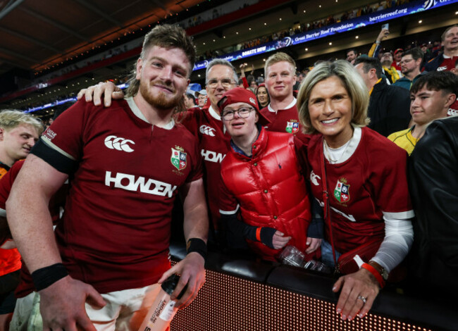 joe-mccarthy-celebrates-with-his-father-joe-mother-paula-and-brothers-paddy-and-andrew