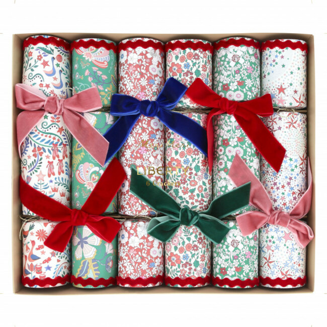 Meri Meri x Liberty Velvet Bow Crackers (x 6)